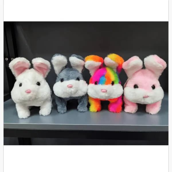 Pluszowy królik maskotka mix kolorów miękki plusz