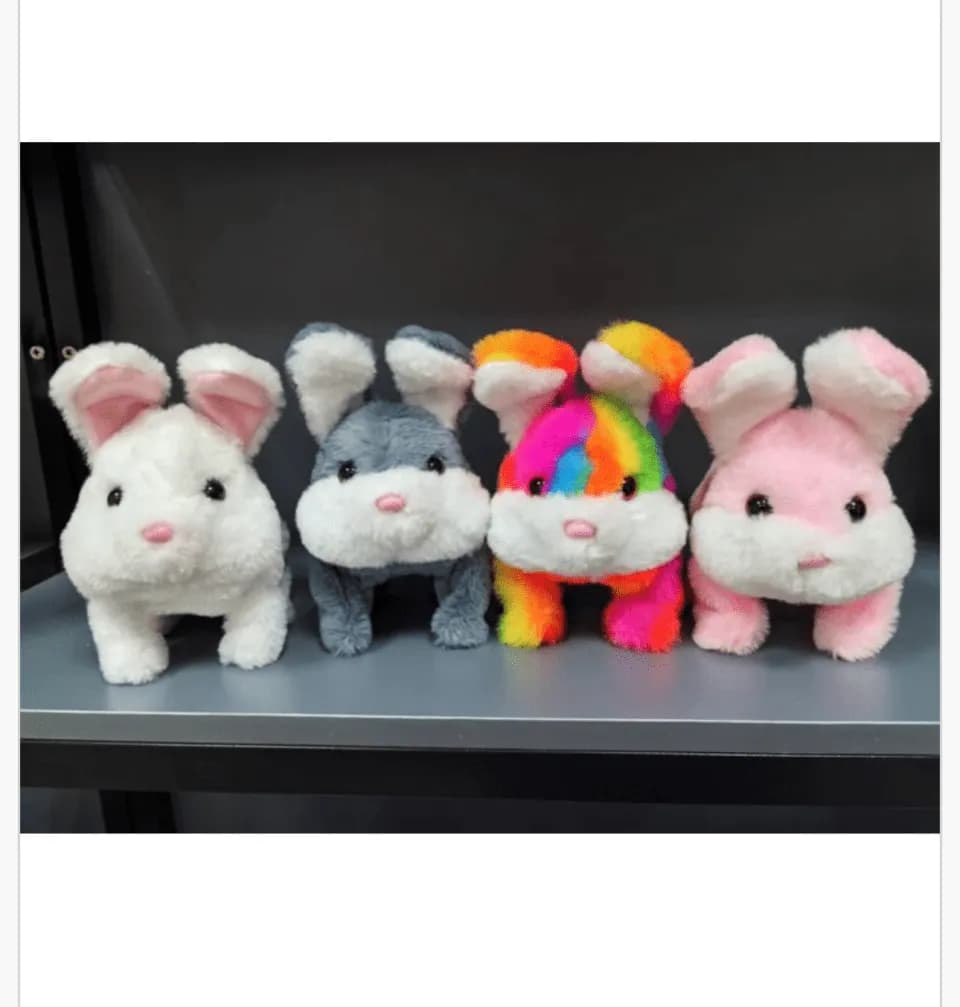 Pluszowy królik maskotka mix kolorów miękki plusz