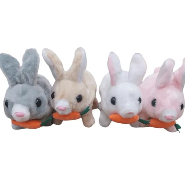 Maskotka pluszowa królik z marchewką PK13267 - mix 4 kolorów