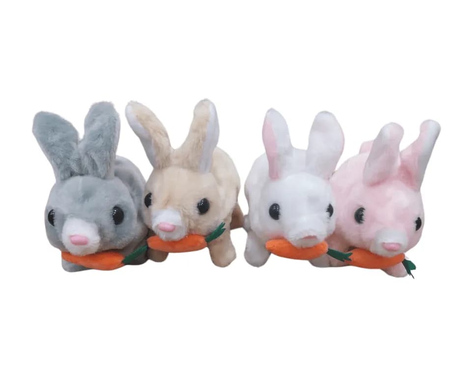Maskotka pluszowa królik z marchewką PK13267 - mix 4 kolorów