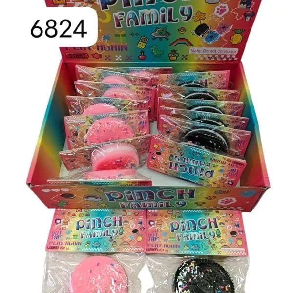 Zabawka Squeeze Pinch Family - kulki antystresowe ciastka 16szt.