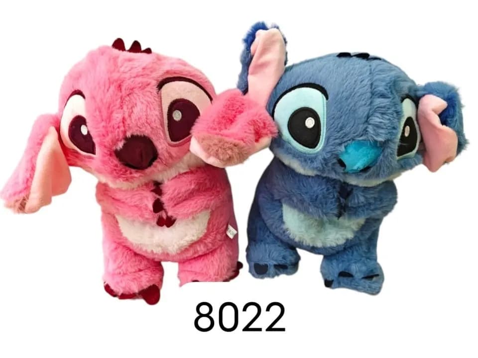 Maskotki Szumiś Stitch różowy i niebieski, miękki plusz