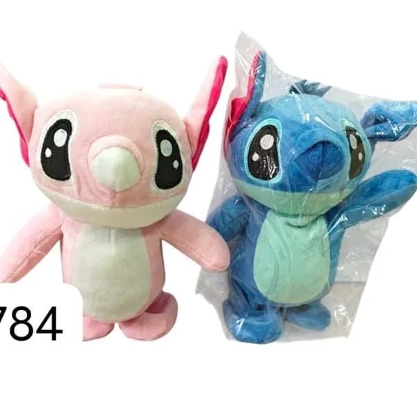 Maskotka Pluszowa Stitch Różowa i Niebieska - Miękki Plusz 6 szt.