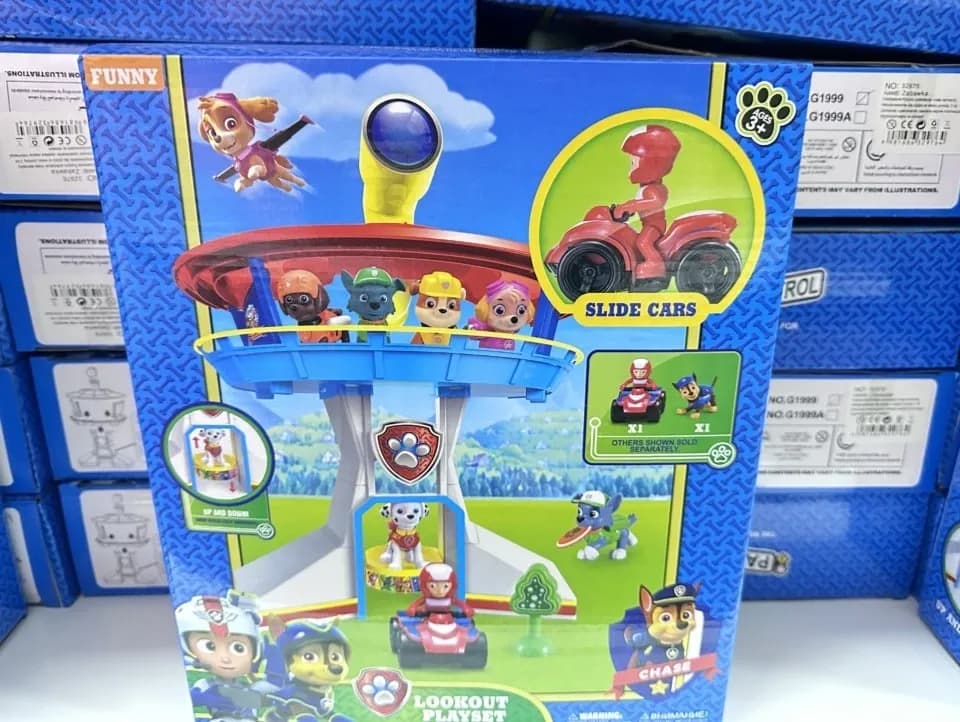 Zestaw Zabawkowy Wieża Kontrolna Psi Patrol Lookout Playset