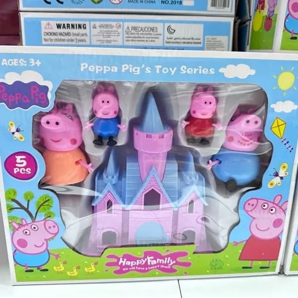 Zestaw zabawek Peppa Pig 5 szt. z zamkiem i figurkami