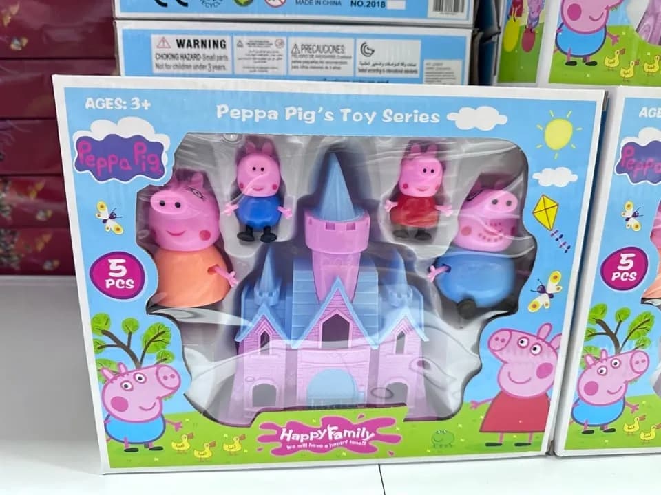 Zestaw zabawek Peppa Pig 5 szt. z zamkiem i figurkami