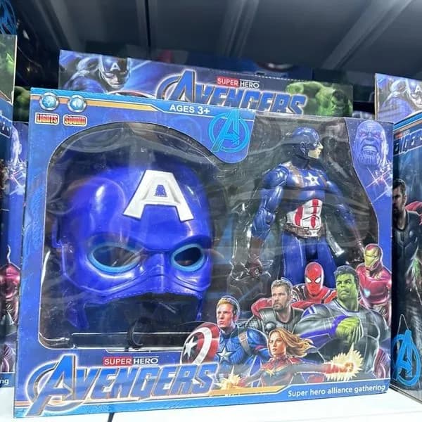 Zestaw Figurka Kapitan Ameryka i Maska Avengers - Światło i Dźwięk