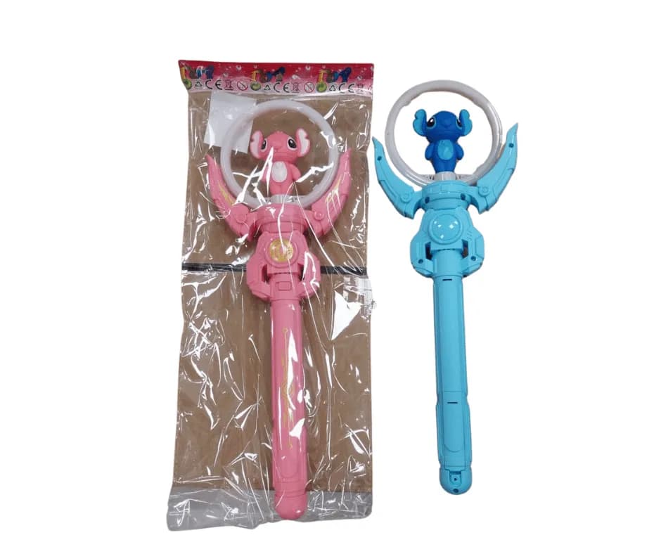 Różdżka świecąca Stitch dla dzieci, mix kolorów różowy i niebieski