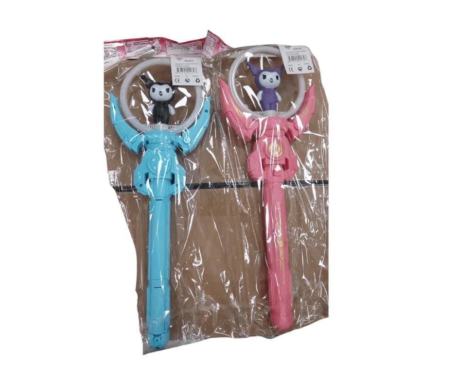 Różdżka świetlna z figurką Kuromi, LED, mix kolorów