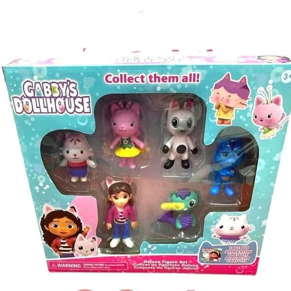 Zestaw figurek Gabby's Dollhouse Deluxe PK13419 6 sztuk