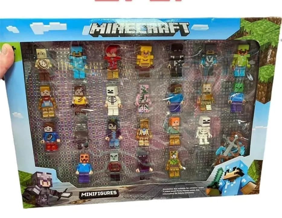 Zestaw figurek Minecraft Minifigures PK13421 - 24 sztuki w oknie