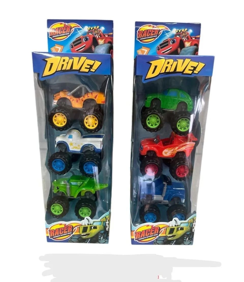 Zestaw 3 aut terenowych Racer Drive! Monster Trucki plastikowe