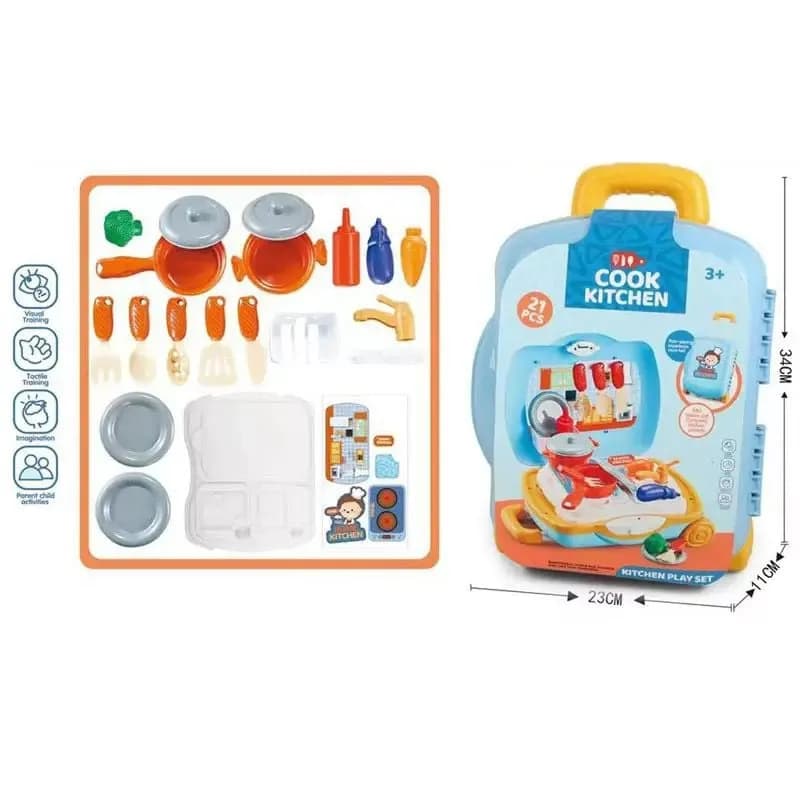 Zestaw kuchenny Cook Kitchen w walizce 34cm, 21 elementów