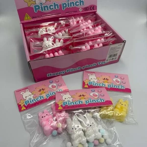 Zabawka Squeeze Pinch Pinch Antystresowa Figurka Króliczka 16szt