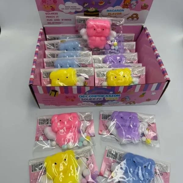 Zabawki antystresowe Squeeze Toys figurki zwierząt Macaron 16szt
