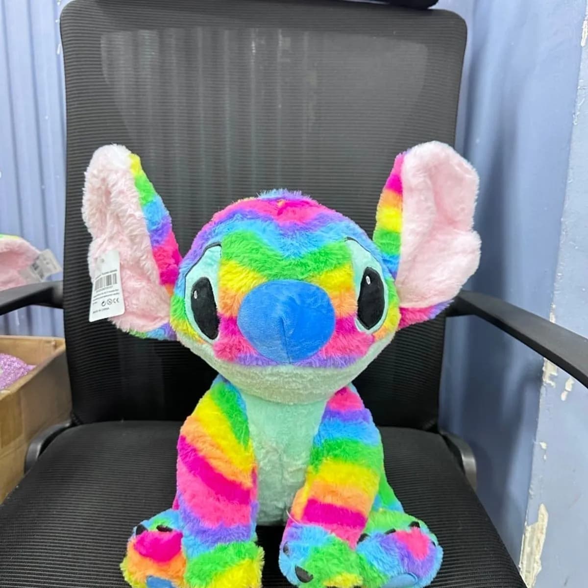Maskotka Pluszowa Stitch Tęczowa 40cm Miękki Plusz