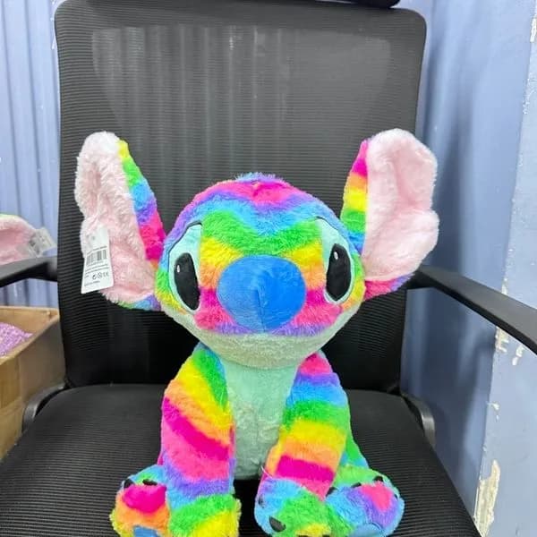 Maskotka Pluszowa Stitch Tęczowa 40cm Miękki Plusz