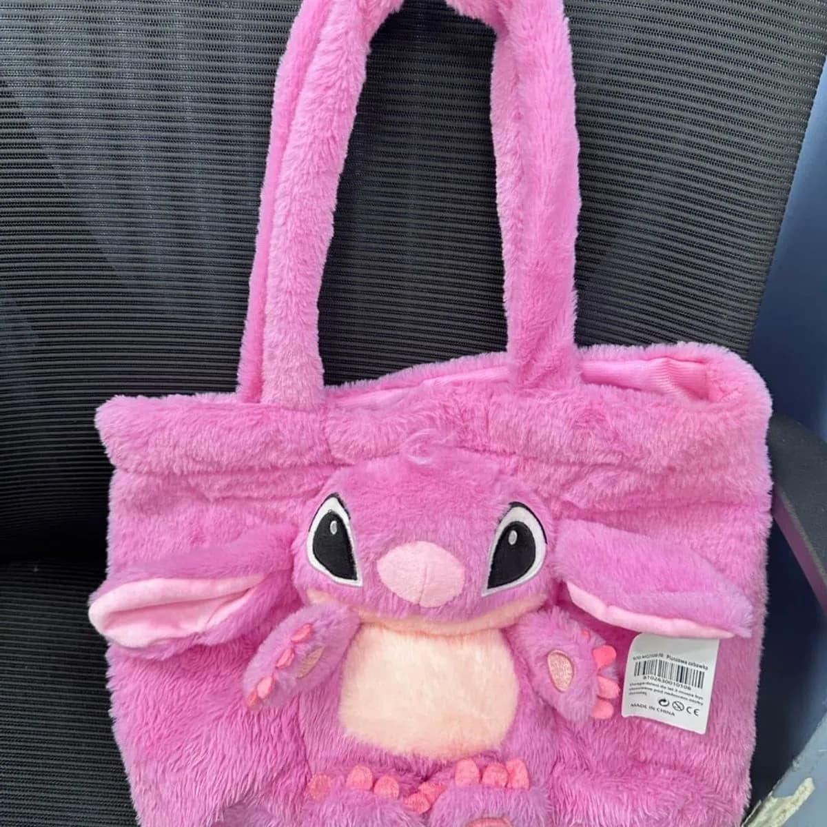 Torebka maskotka pluszowa różowa dla dzieci Stitch Angel