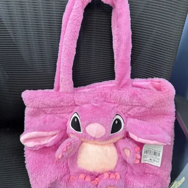 Torebka maskotka pluszowa różowa dla dzieci Stitch Angel