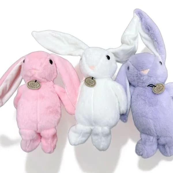 Maskotka pluszowa królik PK13468 różowa biała fioletowa długie uszy
