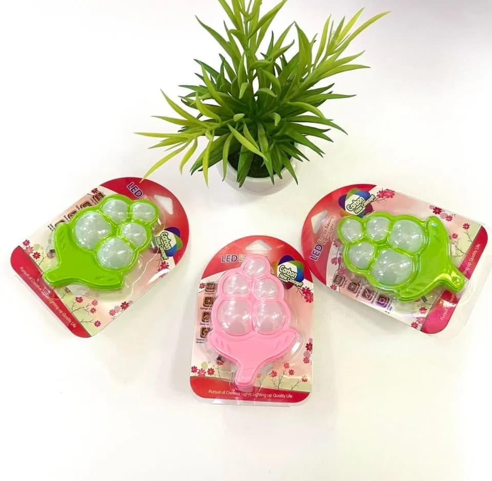 Lampka nocna LED kształt koralowca zielona/różowa