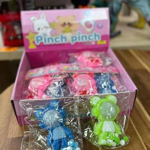 Zabawka Squeeze Pinch Pinch figurka sensoryczna z brokatem 16szt