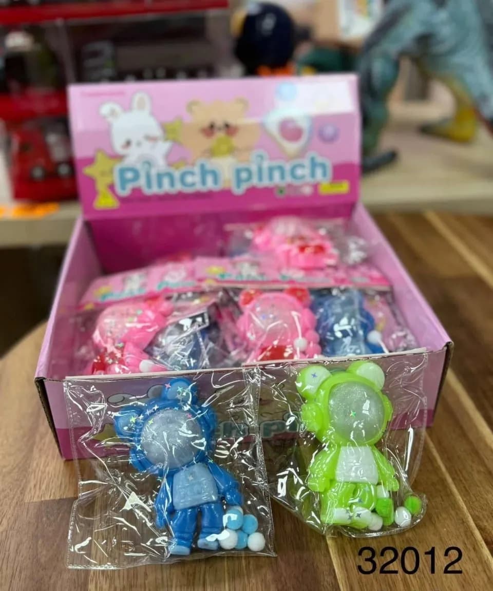Zabawka Squeeze Pinch Pinch figurka sensoryczna z brokatem 16szt