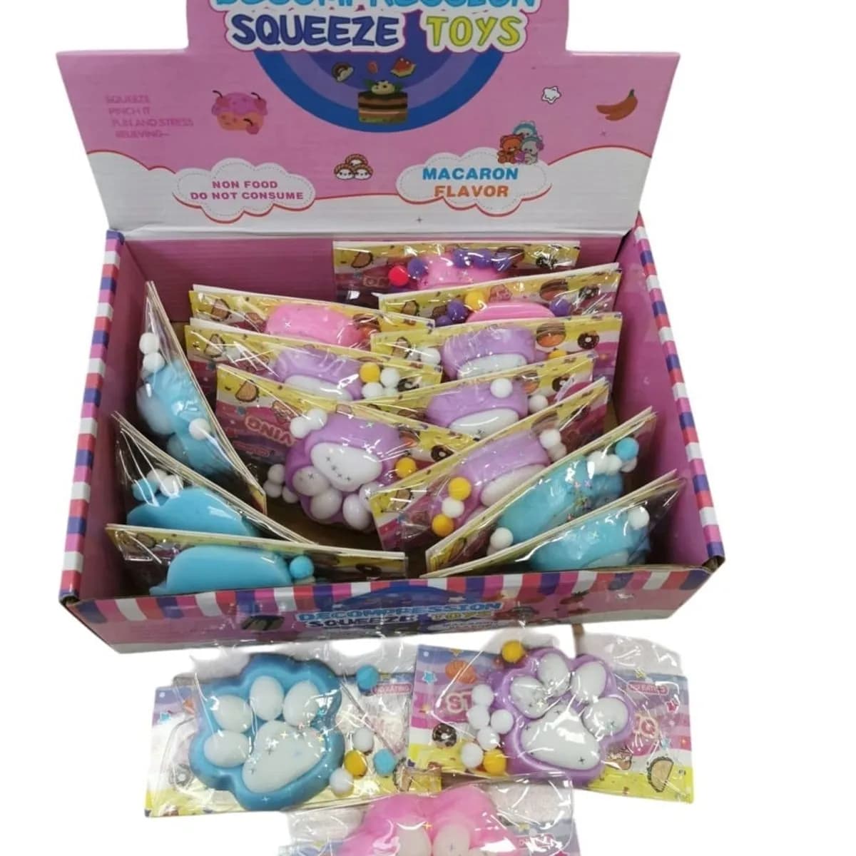 Gniotki Łapki Decompression Squeeze Toys, zestaw 16 szt.