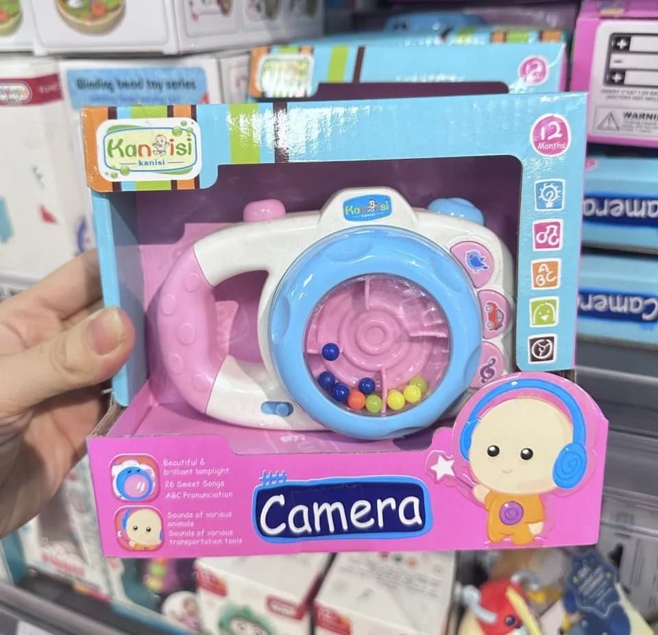 Zabawka Mini Aparat Fotograficzny Kanisi Dźwięki Światła 12m+