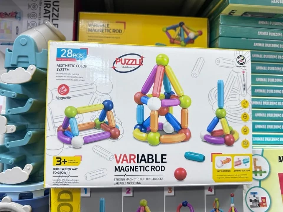 Klocki magnetyczne Variable Magnetic Rod 28 el. - zestaw edukacyjny