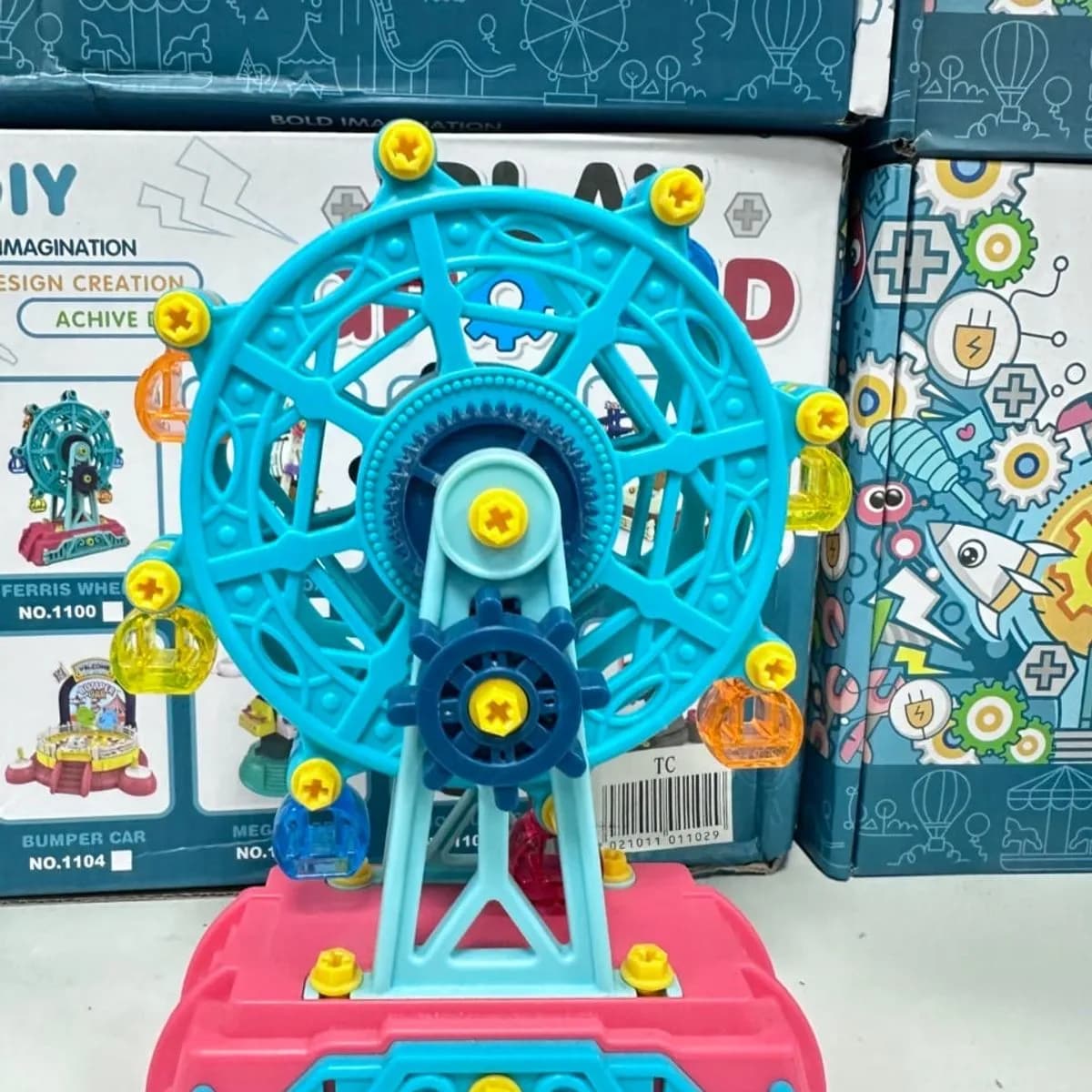 Zabawka DIY - Młyńskie Koło z Elementami, Zestaw Konstrukcyjny