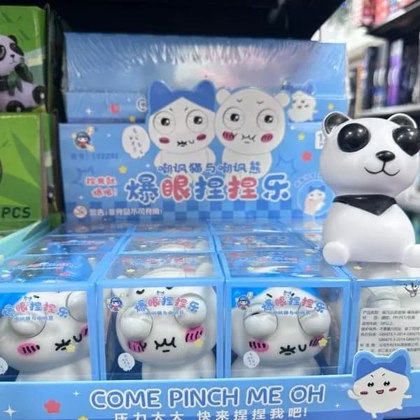 Zabawka antystresowa panda Squeeze PK13540 - wyskakujące oczy