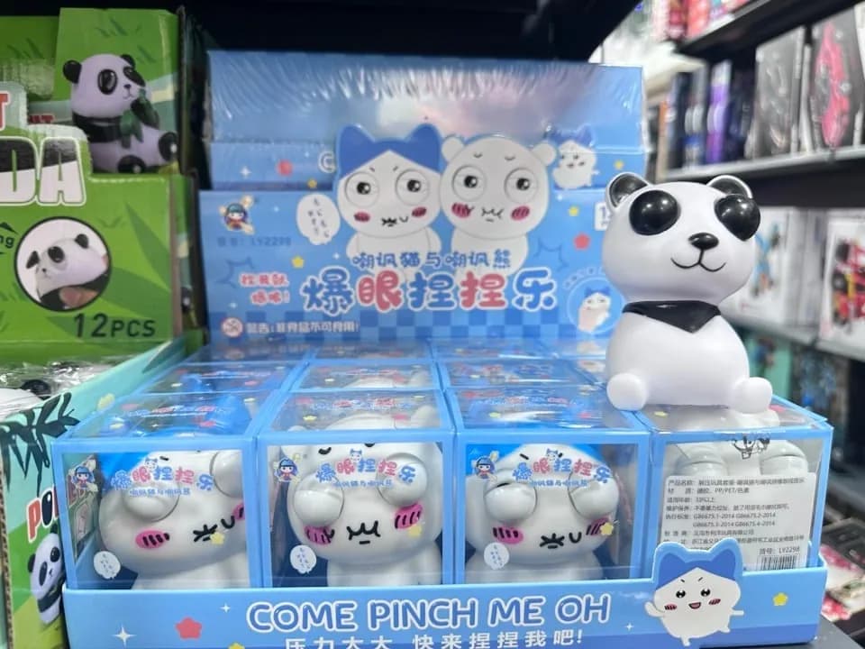 Zabawka antystresowa panda Squeeze PK13540 - wyskakujące oczy