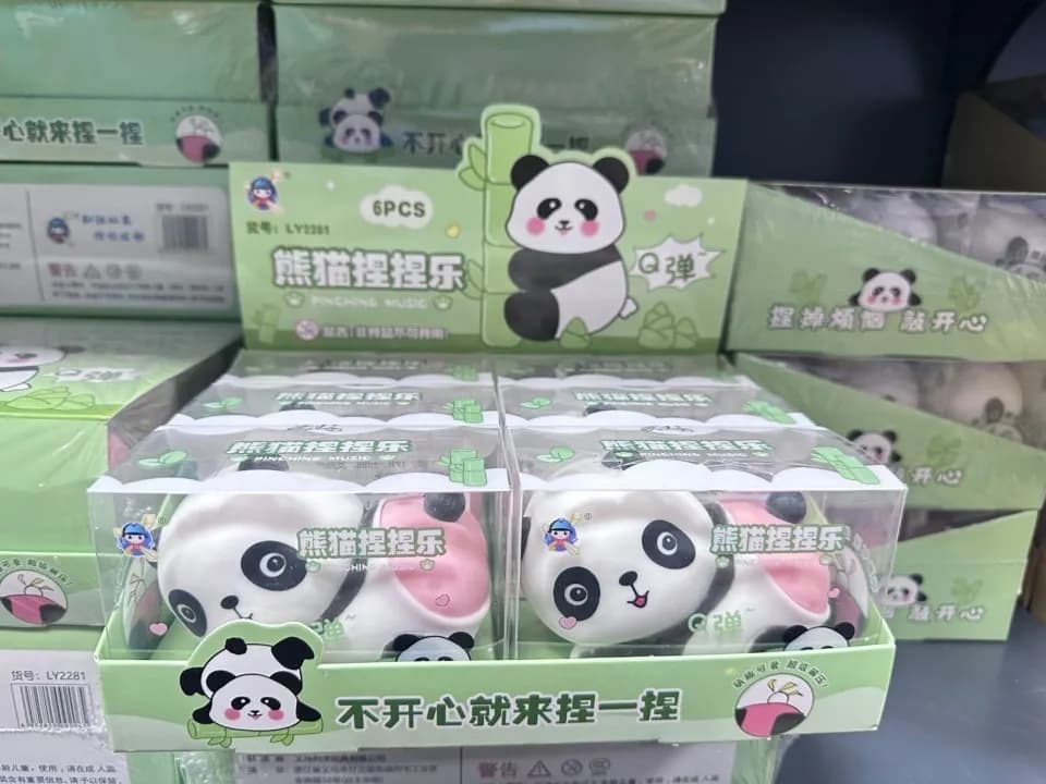 Zabawki Squeeze Panda Gniotek Antystresowy - 6 szt.