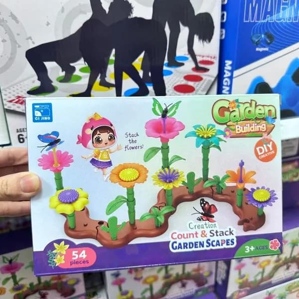 Klocki Garden Building DIY 54PCS - Kolorowy Ogród Kwiatowy