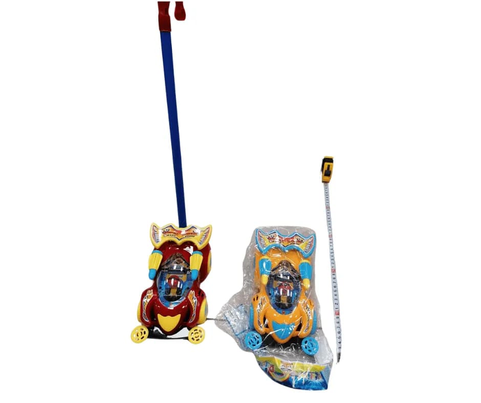 Auto pchanka z pałąkiem do nauki chodzenia, wyścigówka, mix kolorów