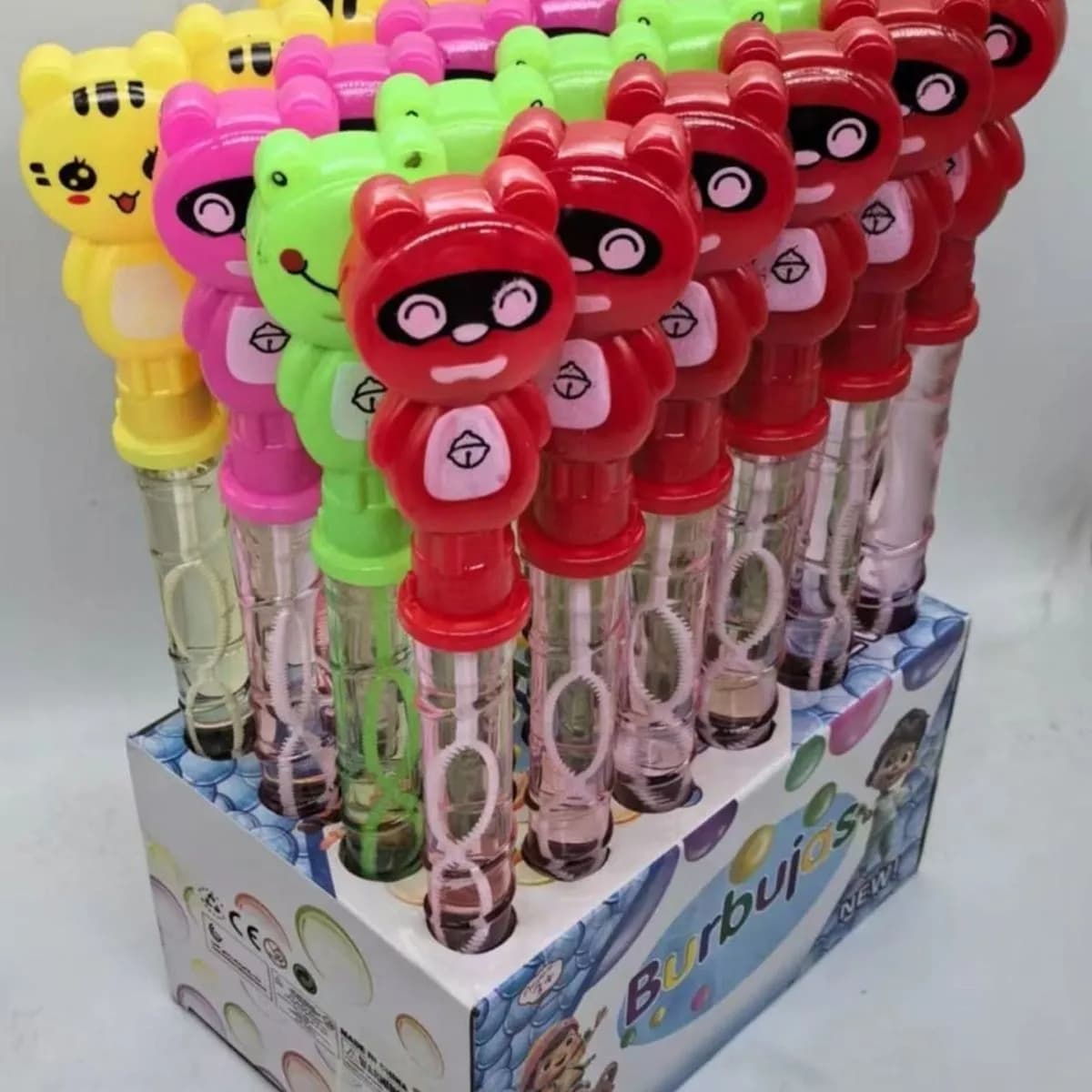 Miecz do baniek Burbujas 35cm - zwierzątka mix kolorów 24szt