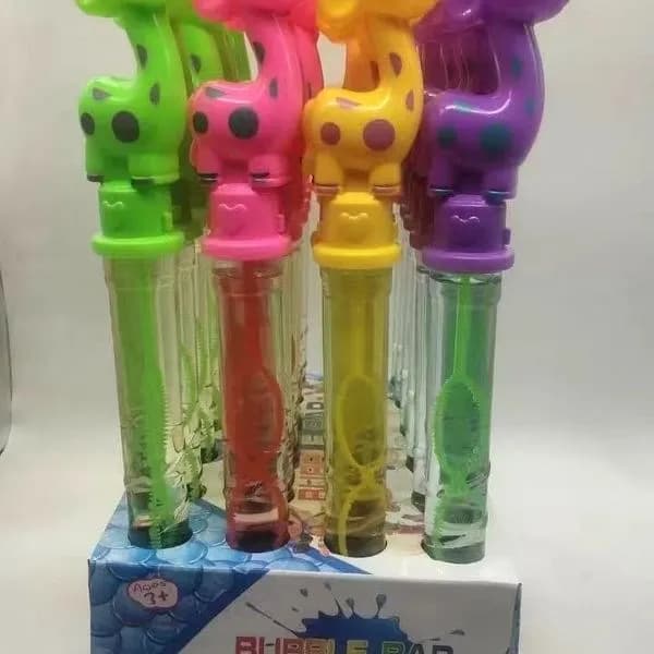 Maszynka do baniek Bubble Bar - żyrafy, mix kolorów, 24 szt.