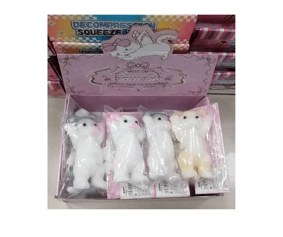 Zabawki antystresowe Hello Cat Squishy kotki - zestaw 9 szt.