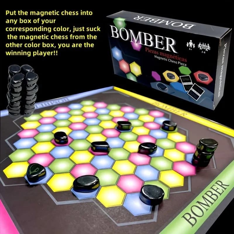 Gra planszowa Bomber Magnetic Chess Piece - Magnetyczna Strategia