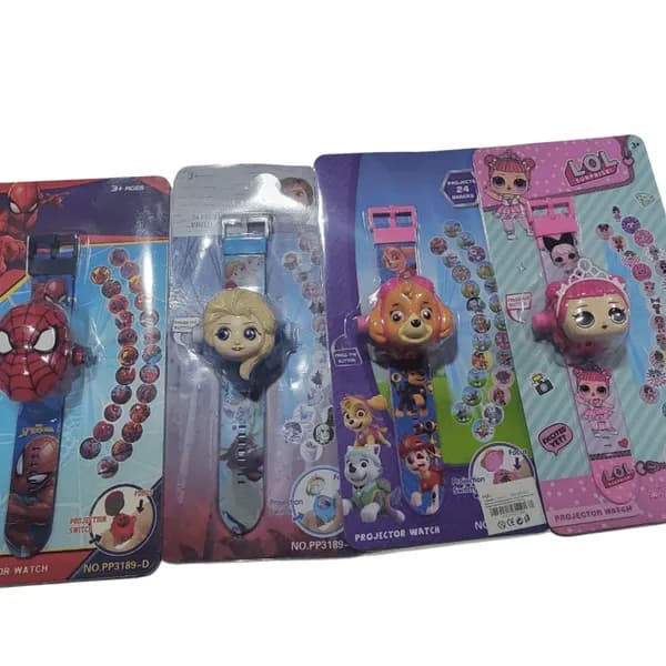 Zegarek Projekcyjny dla Dzieci - MIX Wzorów (12 szt.) 24 Obrazy