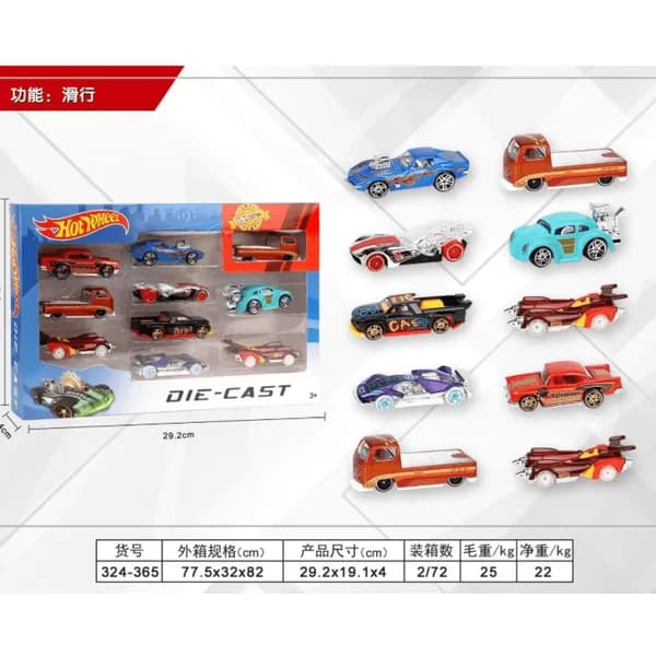 Zestaw Samochod Hot Wheel Die Cast