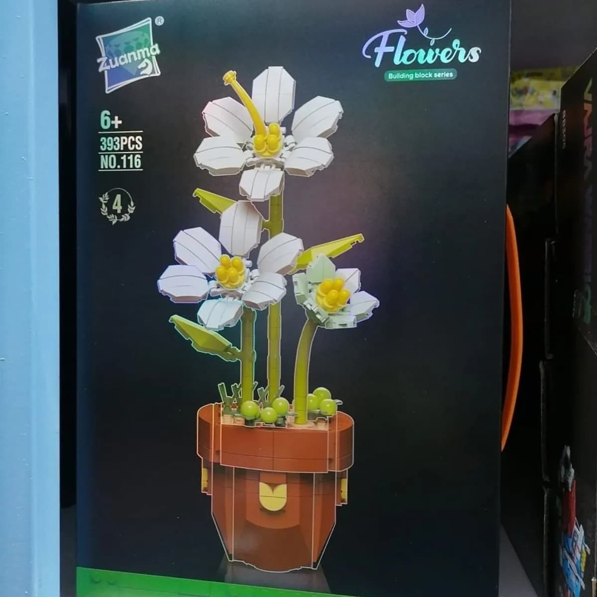 Klocki konstrukcyjne Kwiaty 393 elementów Zuanma nr 116