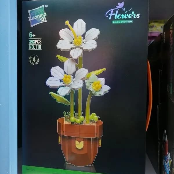 Klocki konstrukcyjne Kwiaty 393 elementów Zuanma nr 116