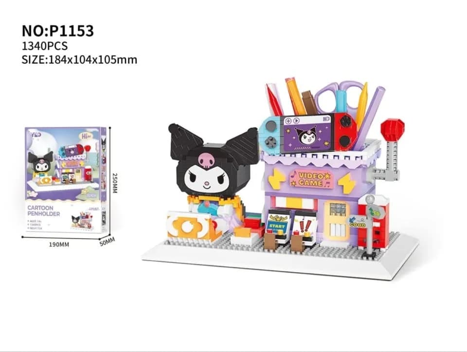 Klocki Kuromi Cartoon Penholder 1340 el. Organizer Biurkowy P1153
