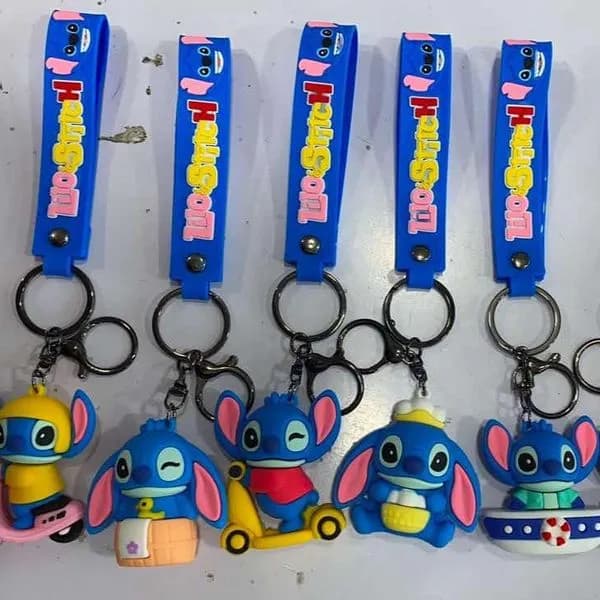Brelok do Kluczy Lilo i Stitch Silikonowy 3D Mix Wzorów