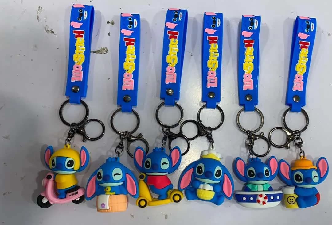 Brelok do Kluczy Lilo i Stitch Silikonowy 3D Mix Wzorów