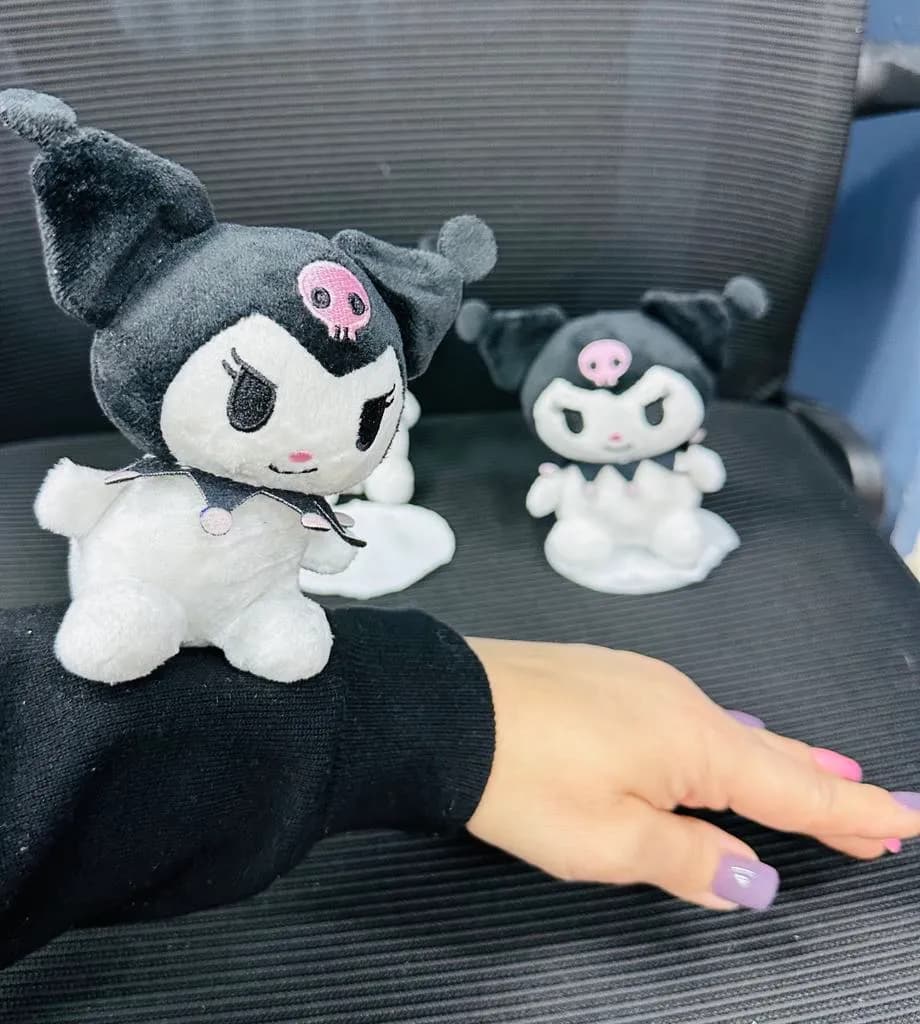 Maskotka na Rzep Kuromi - Pluszowa Figurka Czarno-Biała