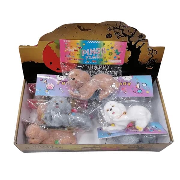 Zabawka Squeeze Pinch Family - Gniotek Piesek Flokowany 18 szt.