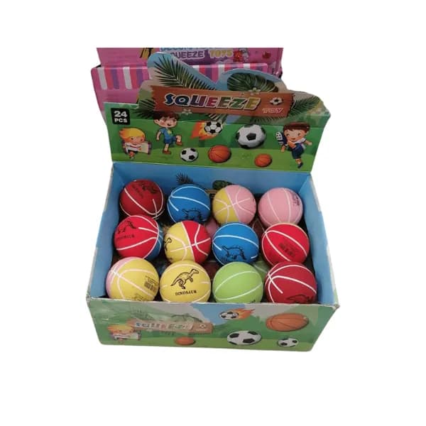 Zabawka Squeeze Piłka Antystresowa Dinozaury, 24 szt.